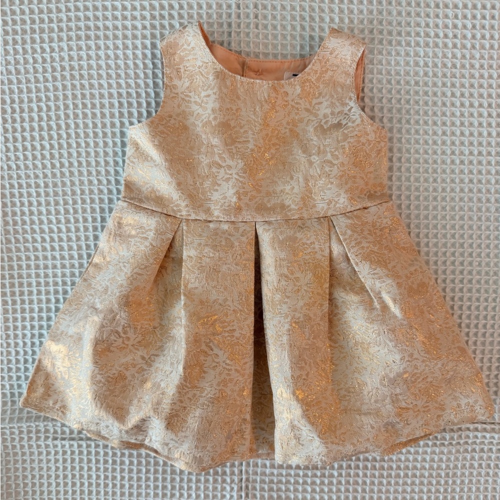 Carter's Shimmering Gold Formal Dress